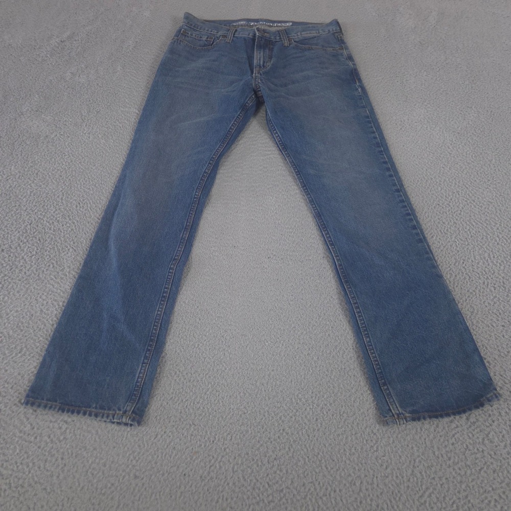 Old Navy Jeans Mens 32x32 Blue Slim Famous Jeans Cotton Medium Wash Denim Y2K